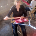 backstrap weaving in Oventic